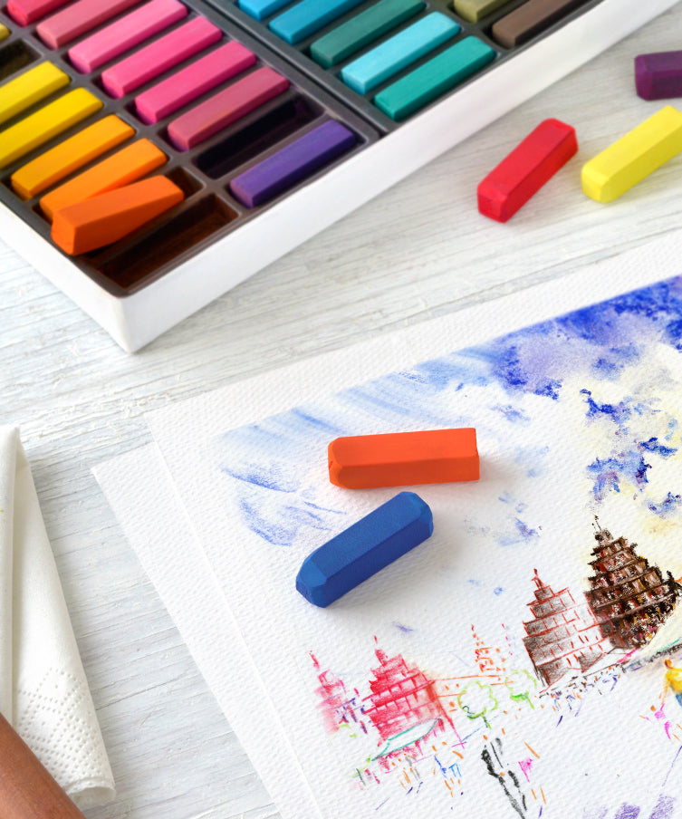 Pastel uscat mini set 24 culori Faber-Castell