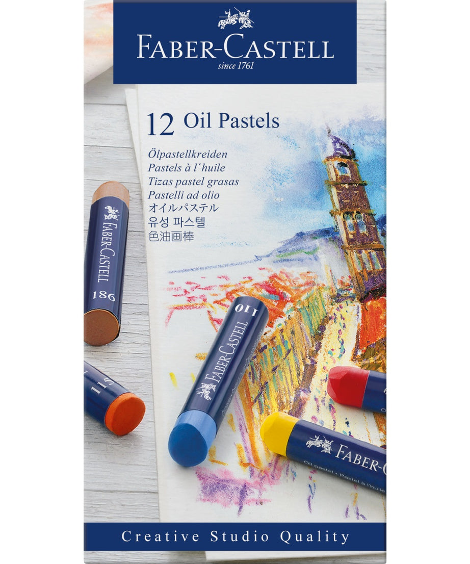 Pastel gras set 12 culori Faber-castell