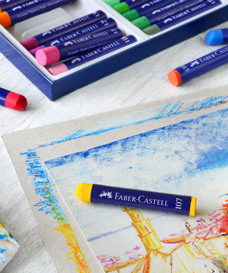 Pastel gras set 12 culori Faber-castell