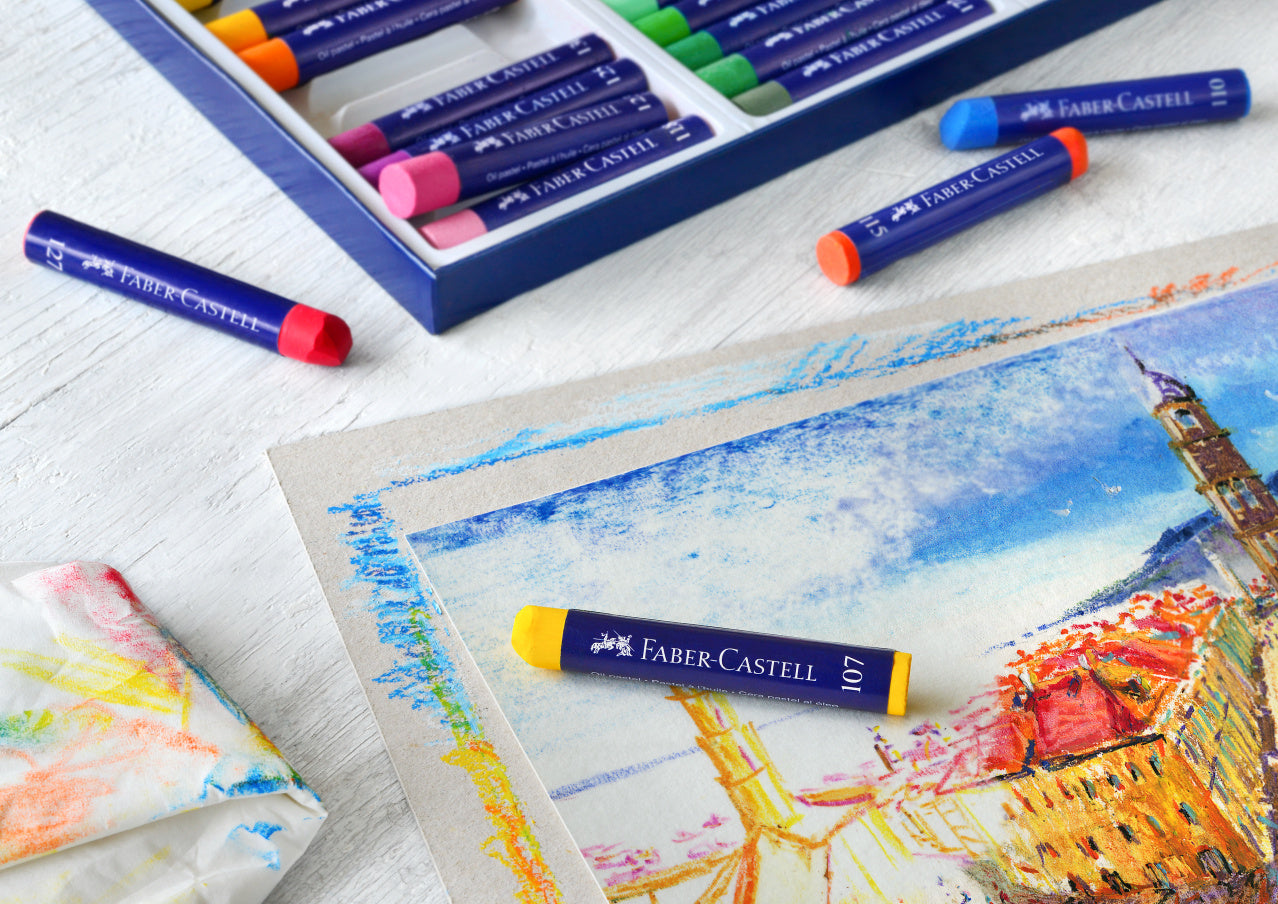 Pastel gras set 12 culori Faber-castell