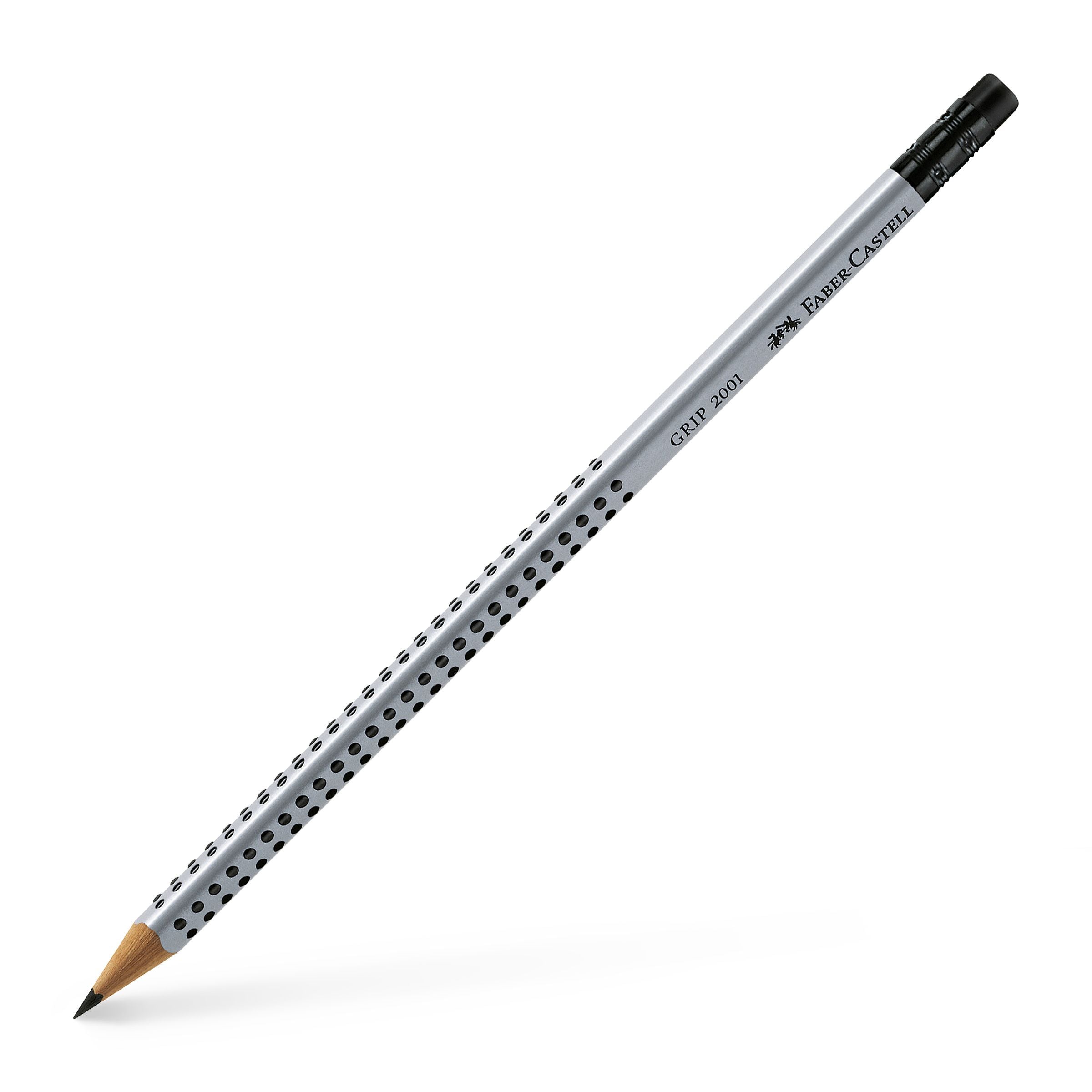 Creioane grafit grip 2001 cu guma Faber Castell
