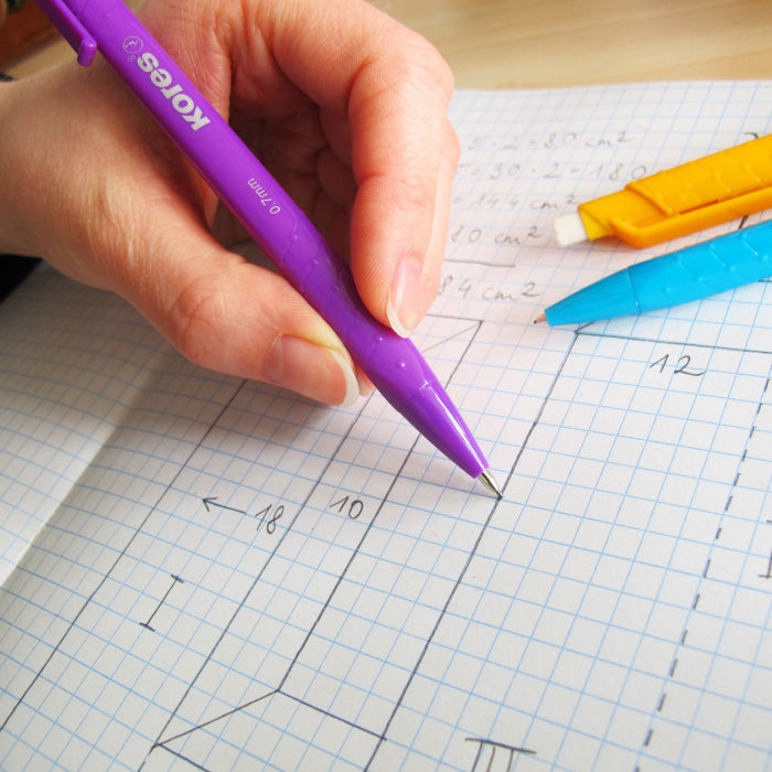 Creion mecanic 0.7 mm culori asortate Grafitos Kores