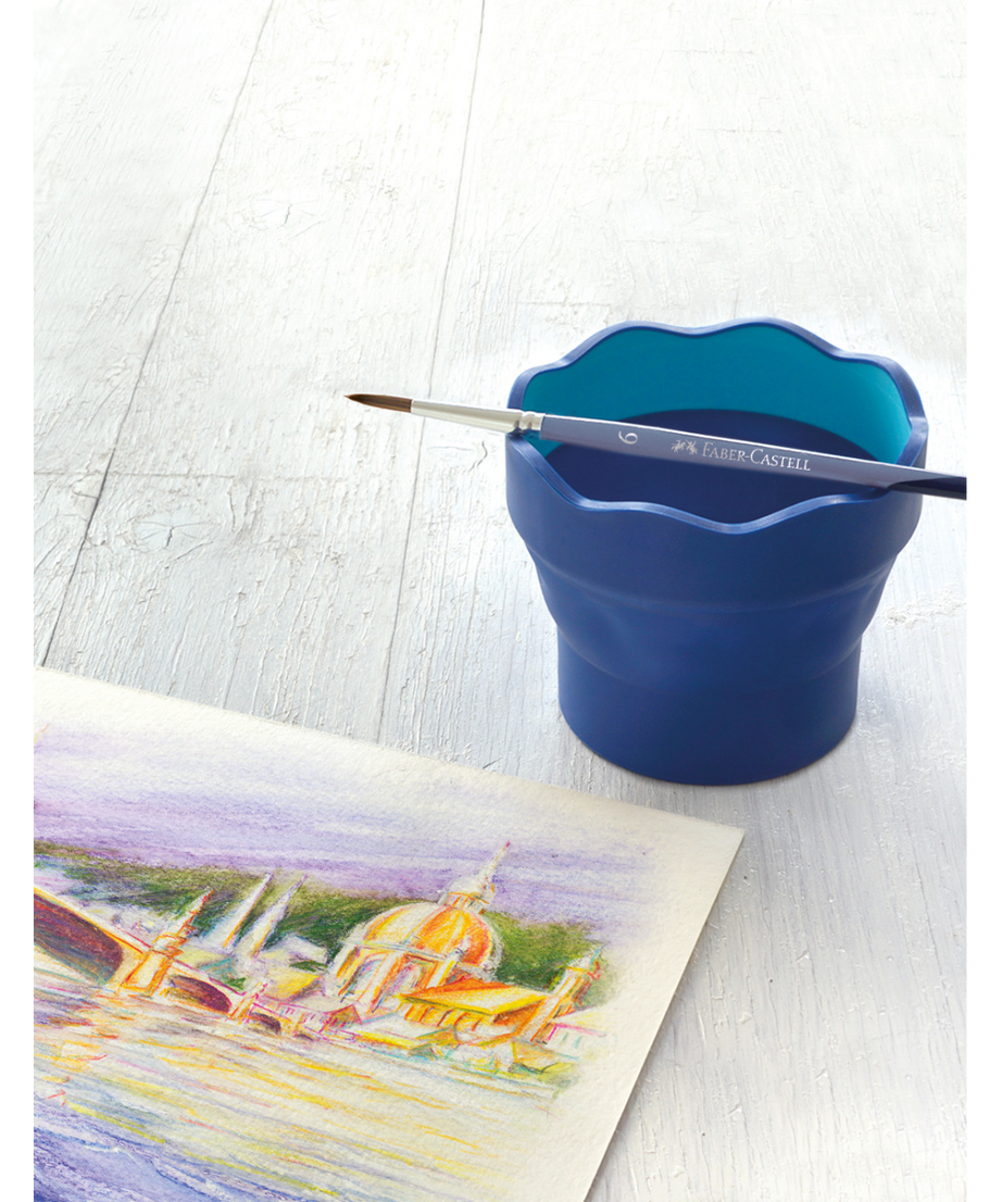 Cutie apa Click & Go Albastra Faber-Castell