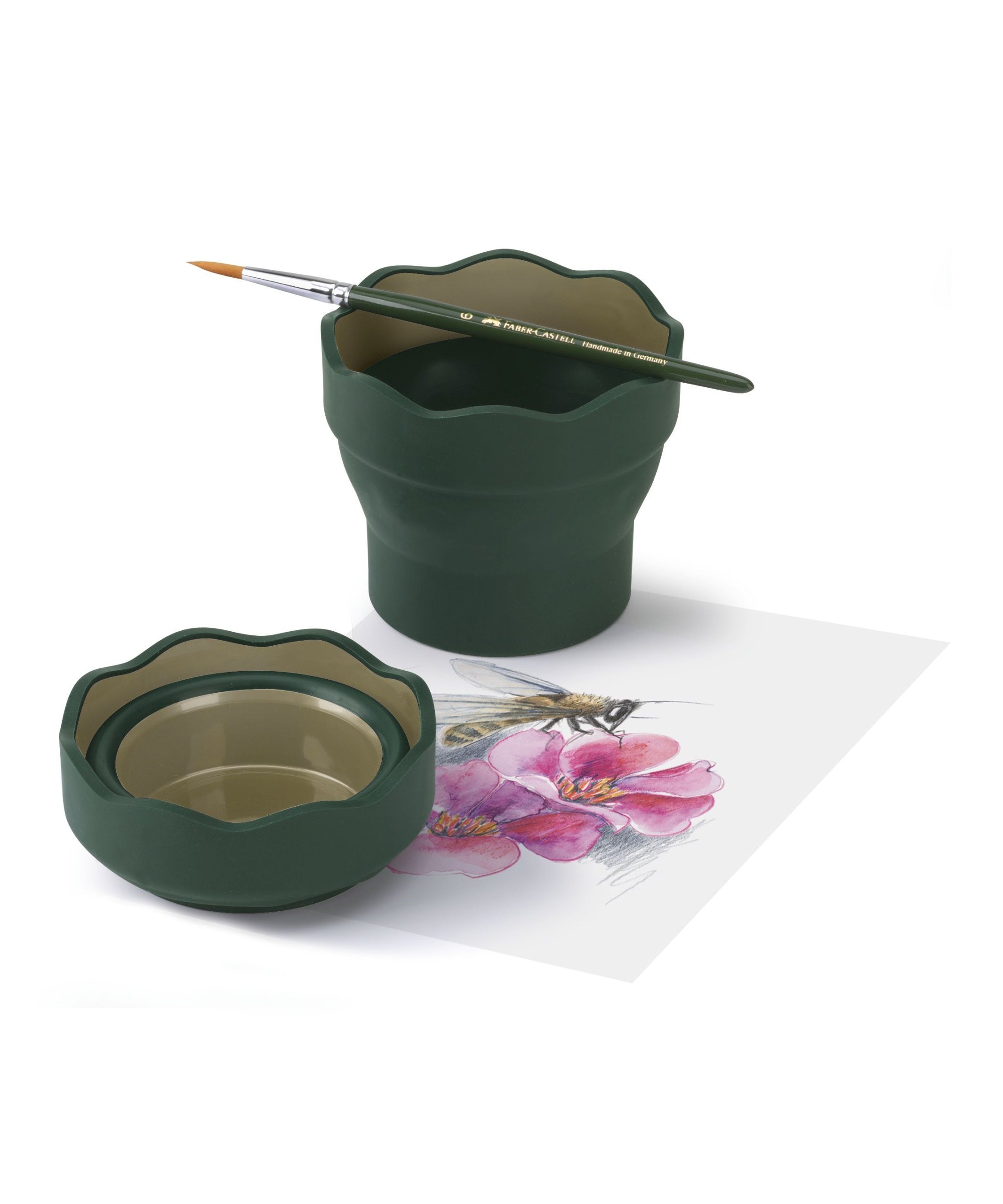 Cutie apa Click & Go Verde Faber-Castell