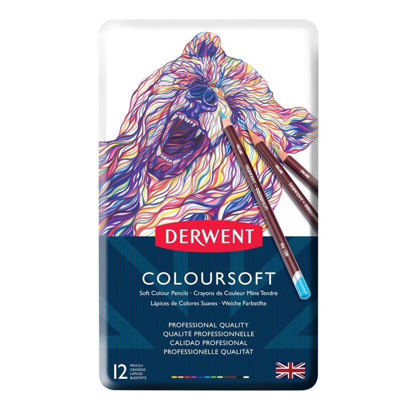 creioane colorate coloursoft derwent