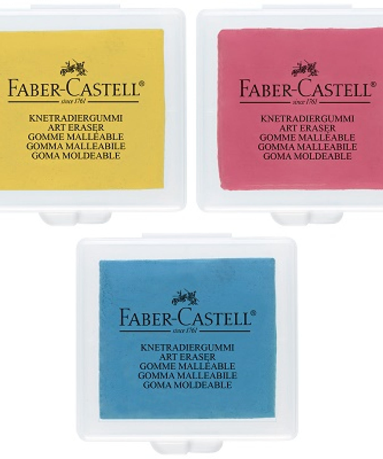 Radiera plastica Arta si Grafica diverse culori Faber-Castell