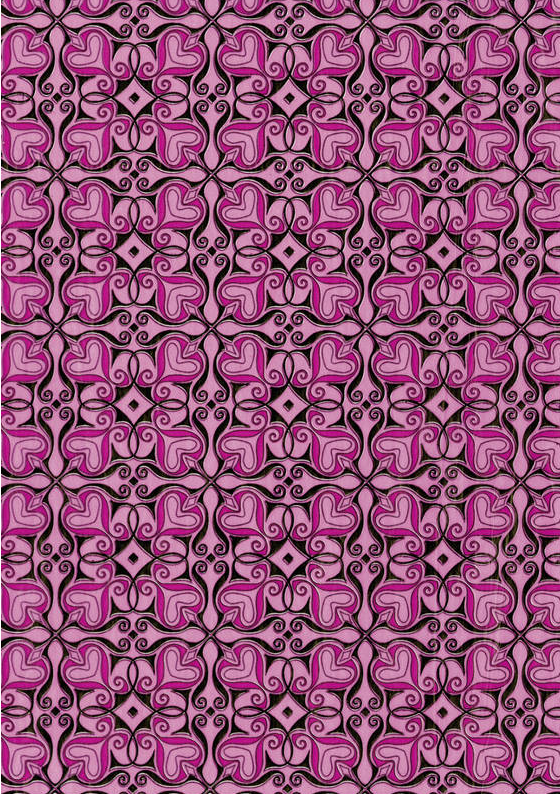 Hartie Rose arabesque