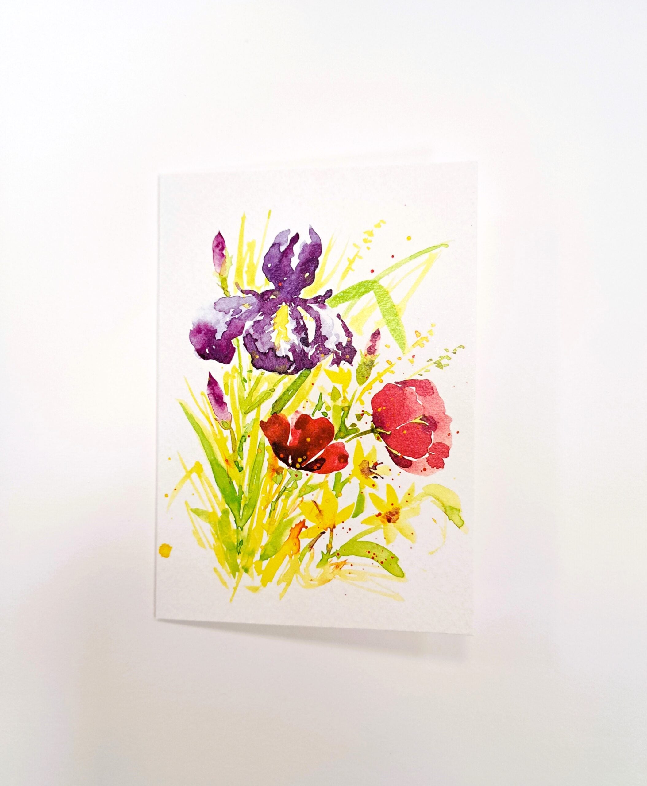 Acuarella - culori acrilice, accesorii papetarie, pensule, carioci si markere etc - Felicitare Buchet din categoria Arts & Entertainment > Party & Celebration > Gift Giving > Greeting & Note Cards > Greeting Cards, ideal pentru scoala si teme zilnice, calitate premium pentru rezultate excelente