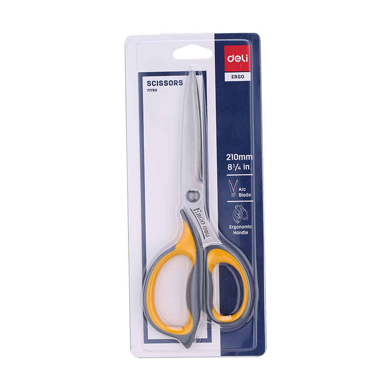 Foarfeca birou 21cm cu grip Deli