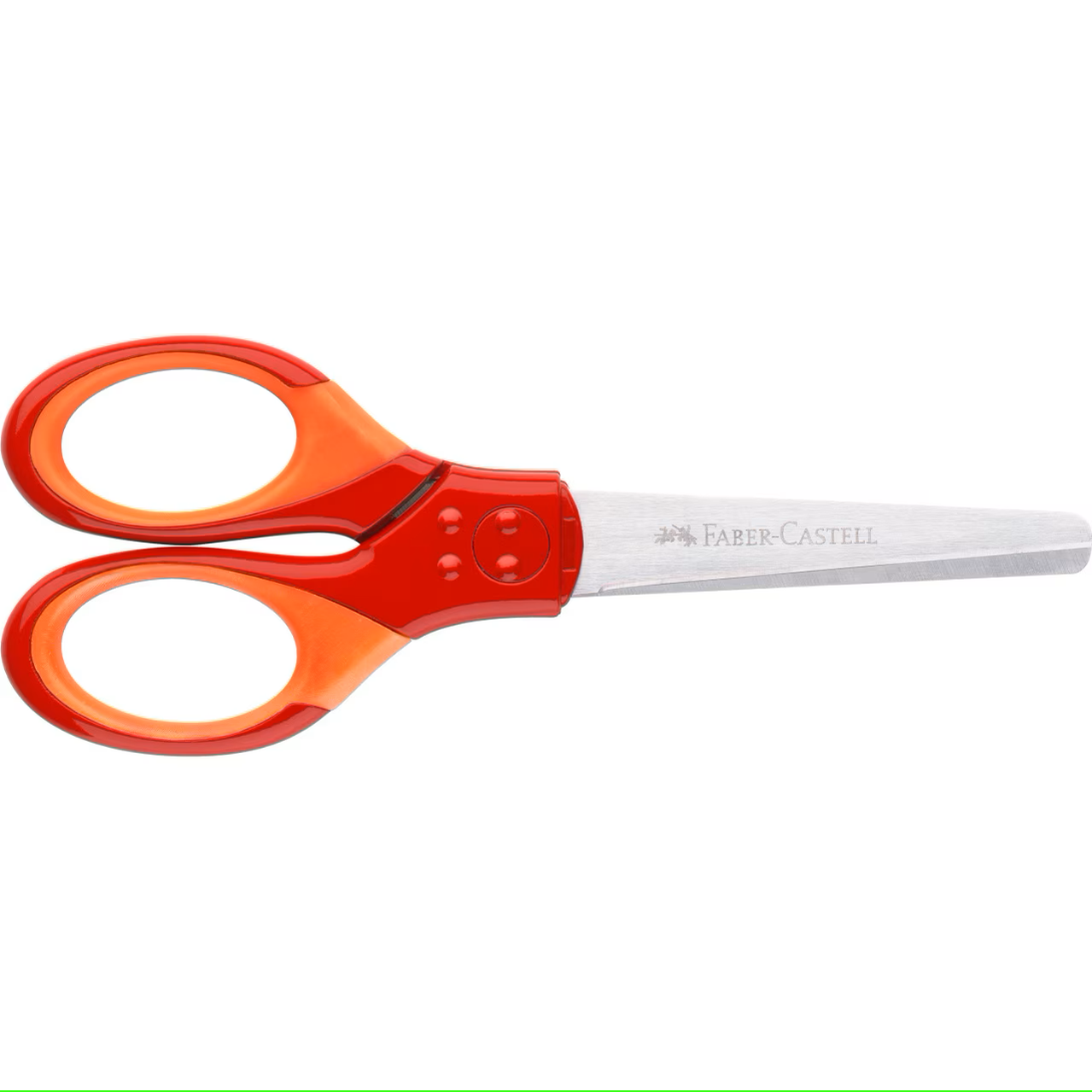 Foarfeca scolara cu protectie grip rosie Faber-Castell