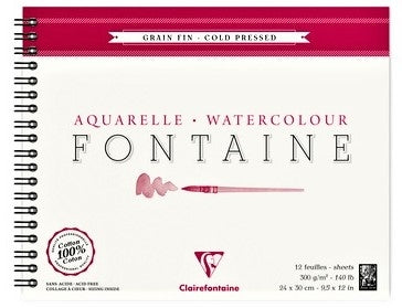 Bloc desen Fontaine Aquarelle