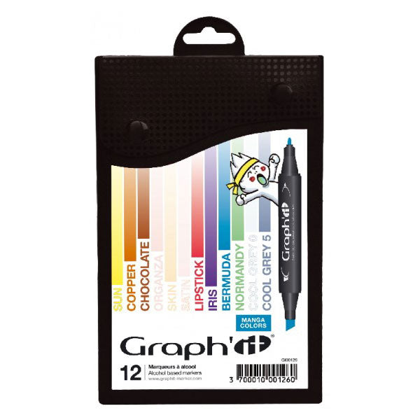 Set 12 carioci Graph'it - Home & fashion 2017 - din categoria , util pentru elevi, studenti si profesori, disponibil online cu livrare rapida