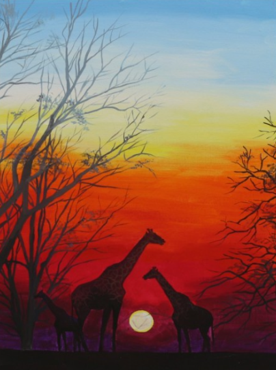 Carton panzat predesenat Rosa Gallery 30x40cm Peisaj n.24