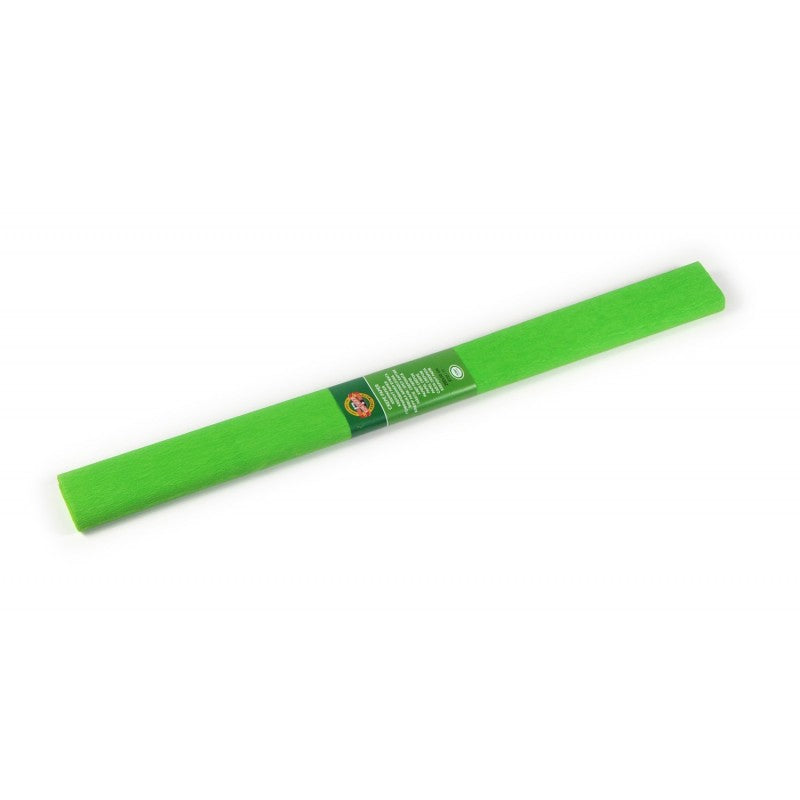 Hârtie creponată Koh-I-Noor verde deschis K9755-17 – hârtie decorativă elastică și rezistentă, ideală pentru proiecte DIY, flori din hârtie, ambalaje și decorațiuni handmade. Perfectă pentru artă, școală și papetărie creativă. Hârtie creponată verde pastel pentru hobby, craft și decor artistic.