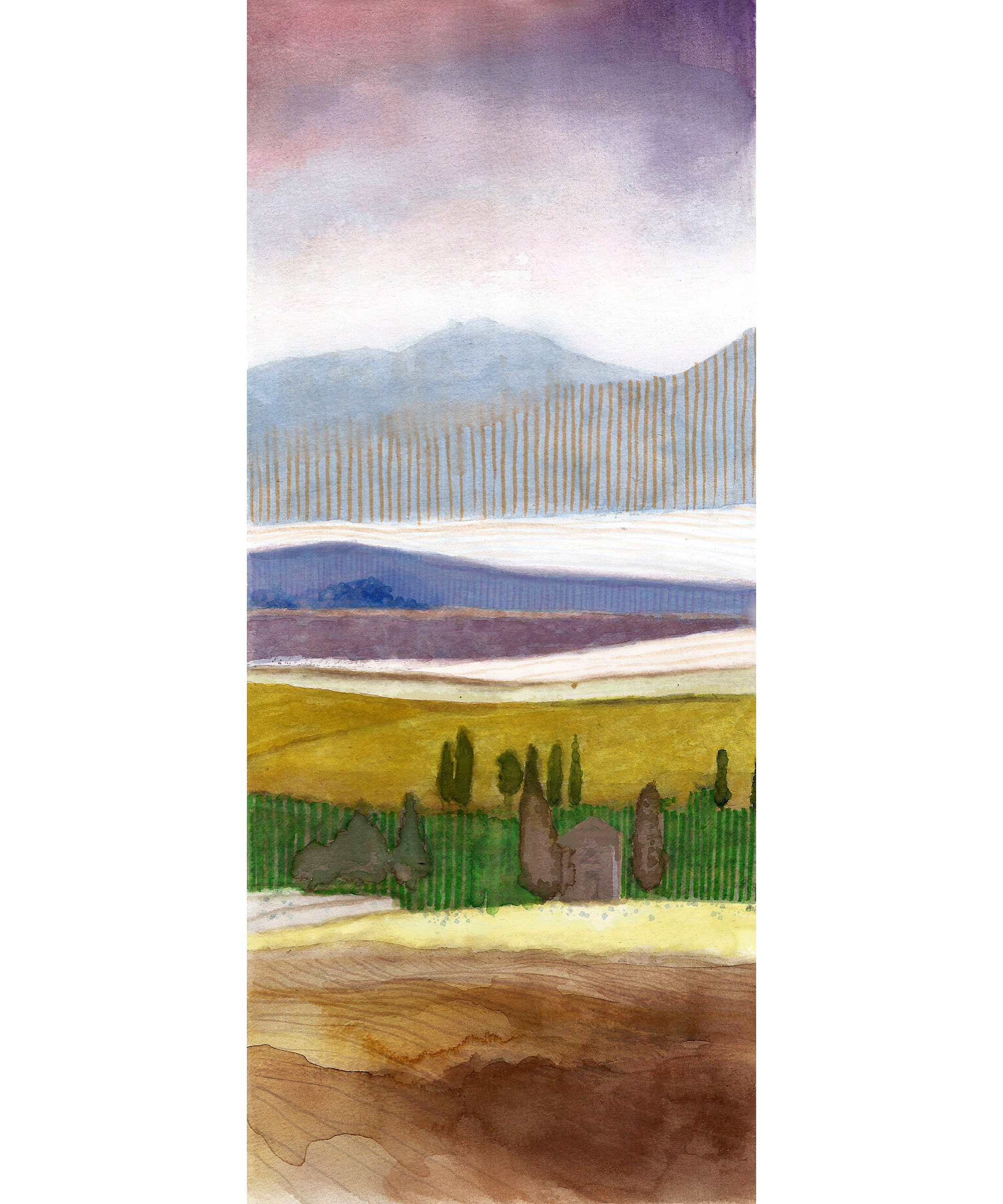 Marker acuarelabil 2 capete set 6 culori Toscana Goldfaber Faber-Castell