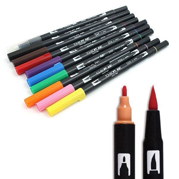 Acuarella - culori acrilice, accesorii papetarie, pensule, carioci si markere etc Marker acuarelabil Tombow Dual Brush - Orchid - Markere Tombow Dual Brush pe baza de apa din categoria Office Supplies > Office Instruments > Writing & Drawing Instruments > Markers & Highlighters > Markers, recomandat pentru desen si activitati creative, alegere inspirata pentru papetarie moderna