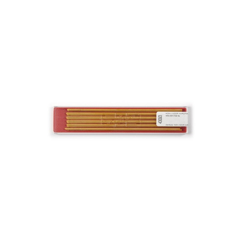 Mine 2mm colorate Koh-I-Noor - Rosu - din categoria , ideal pentru scoala si teme zilnice, calitate premium pentru rezultate excelente