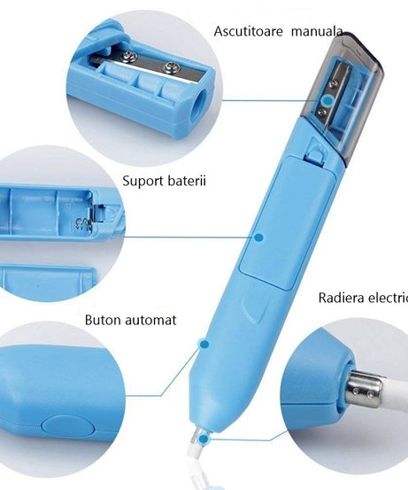 Radiera electrica+ascutitoare