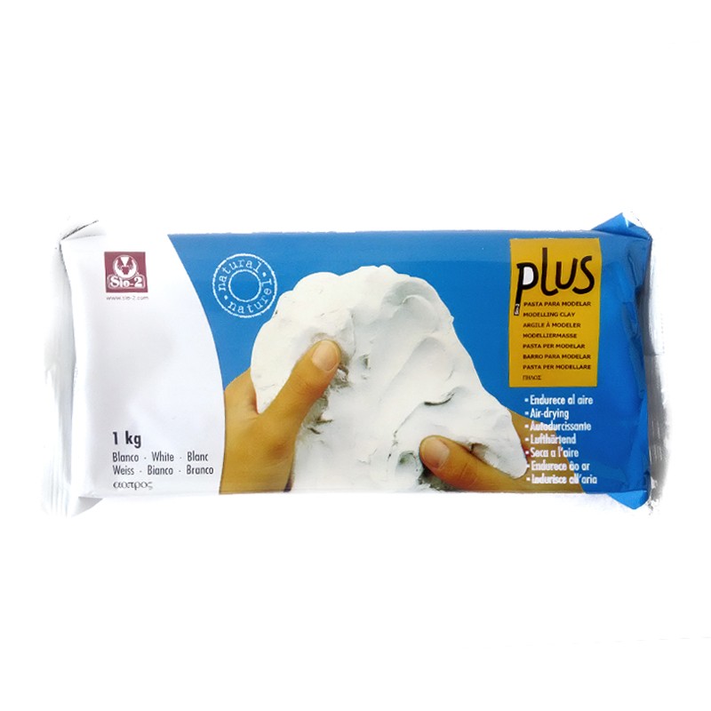 Acuarella - culori acrilice, accesorii papetarie, pensule, carioci si markere etc - PASTA MODELAJ PLUS ALB 500G din categoria , ideal pentru scoala si teme zilnice, pret avantajos in magazin online