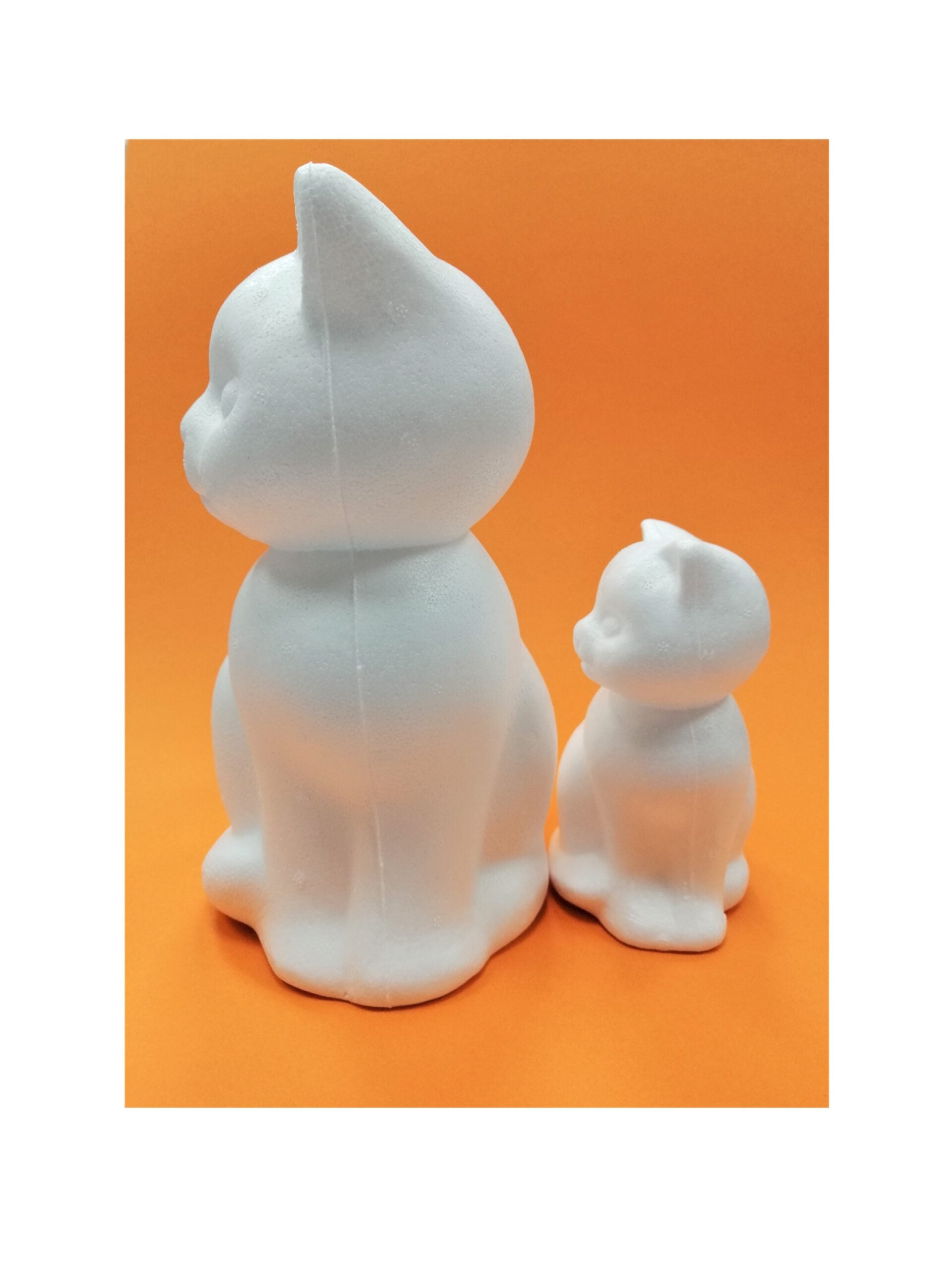 Pisica polistiren 24cm - din categoria , excelent pentru proiecte artistice si craft, pret avantajos in magazin online
