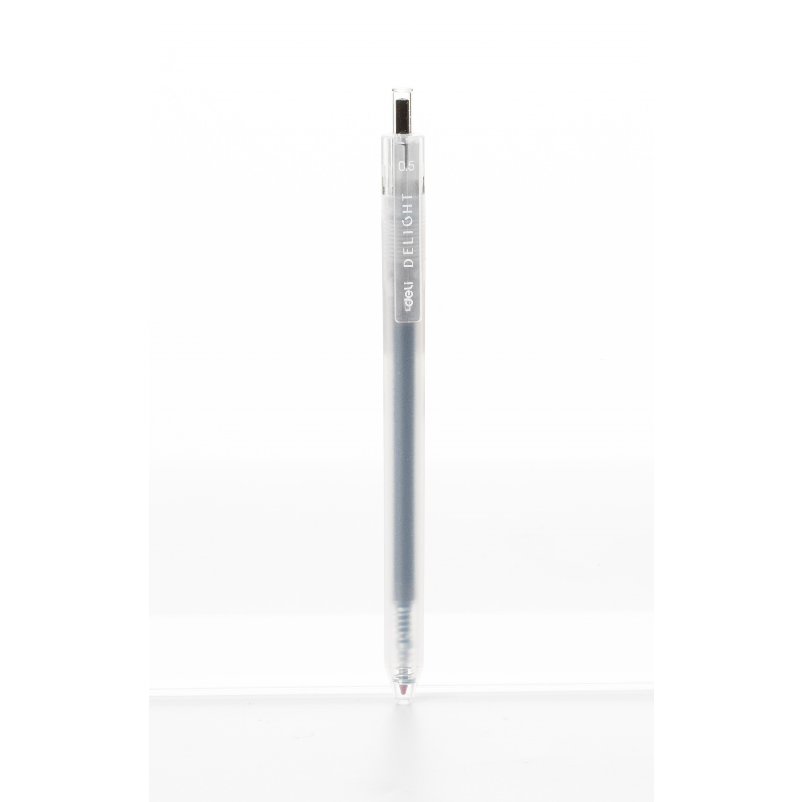 Pix cu gel si mecanism 0.5 mm negru Delight Deli