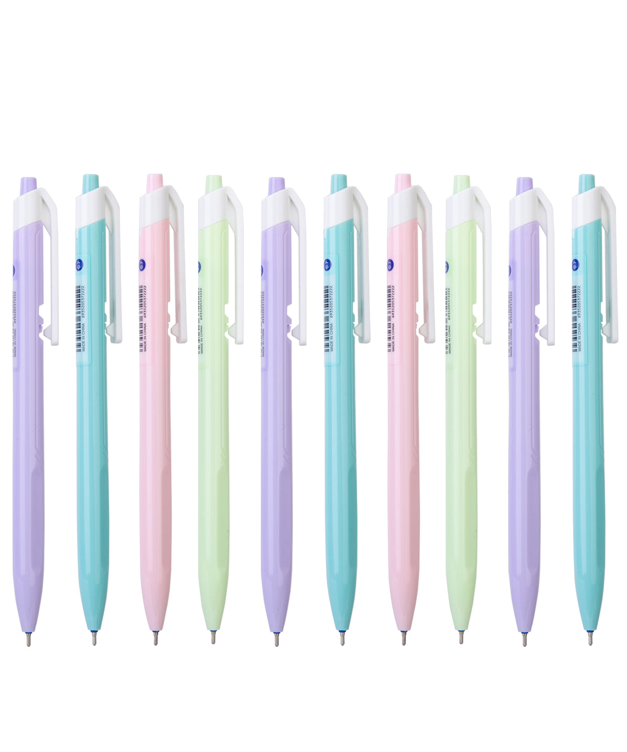 Pix cu mecanism 0.7 mm albastru, corp culori pastel Deli