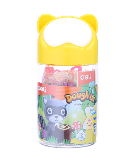 Plastilina soft airdry galetusa cu 12 culori 140g Deli