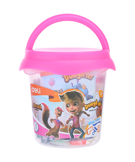 Plastilina soft galetusa cu 12 culori 160g Deli