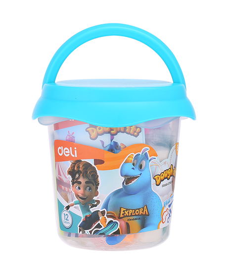 Plastilina soft galetusa cu 12 culori 160g Deli