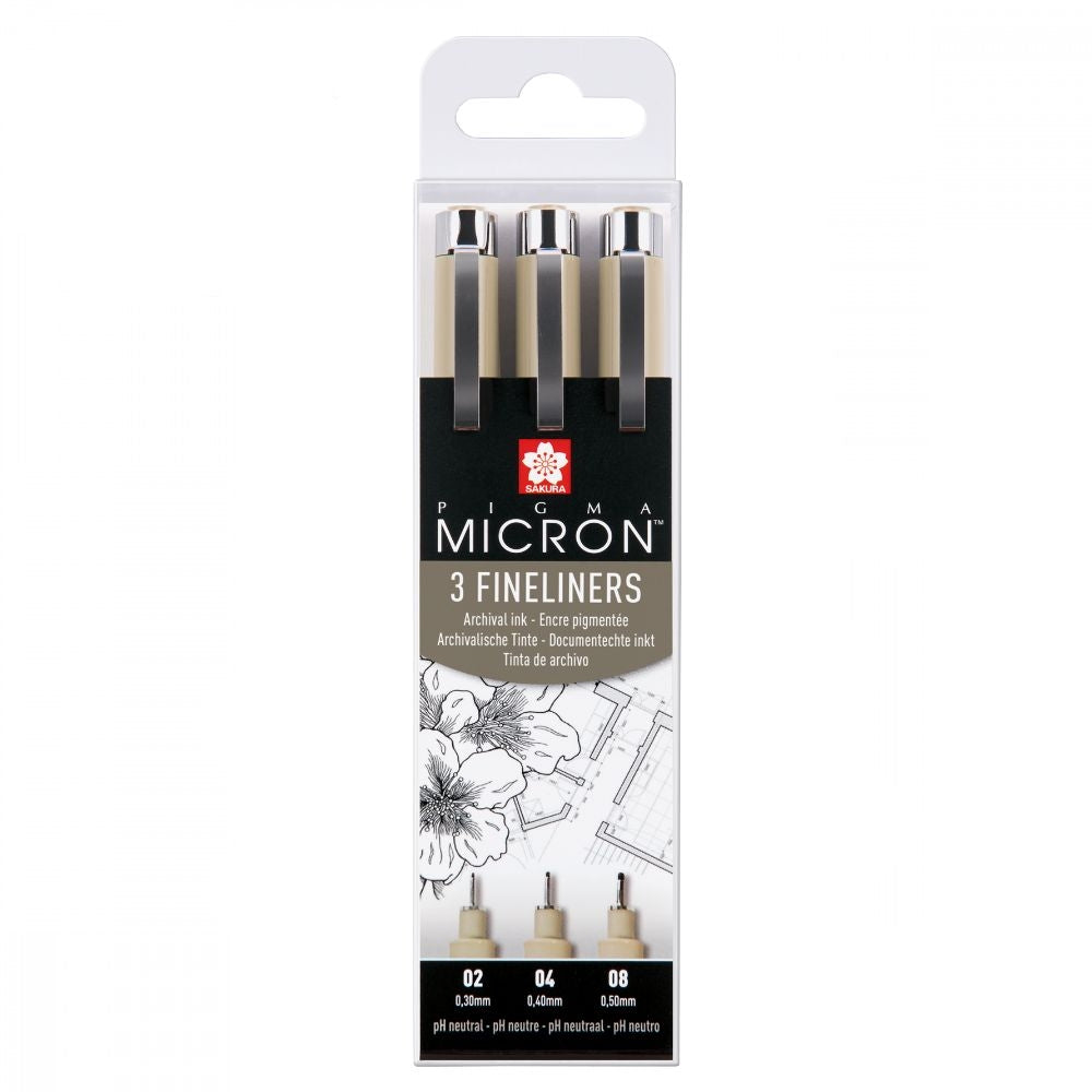 Liner Sakura Pigma Micron - set 3 linere