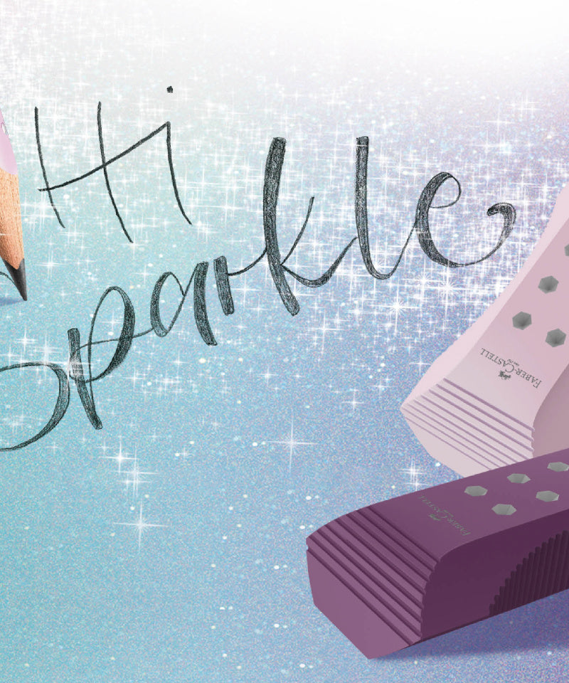 Radiera creion roll on Sparkle Faber-Castell