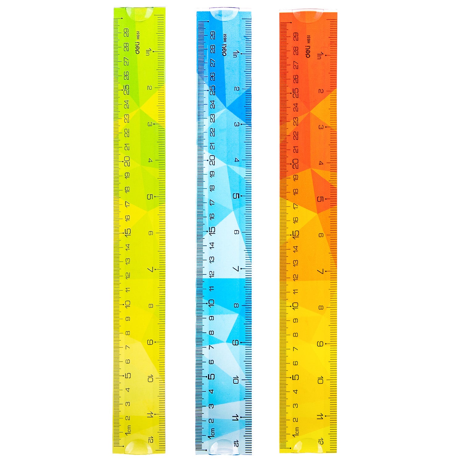 Rigla 30 cm multicolora flexibila Deli