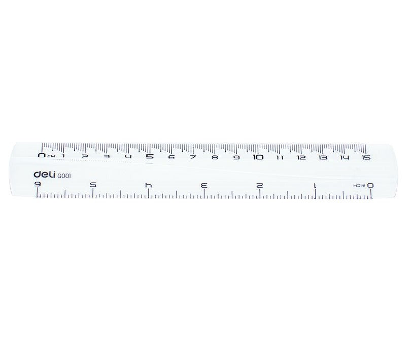 rigla transparenta 15 cm