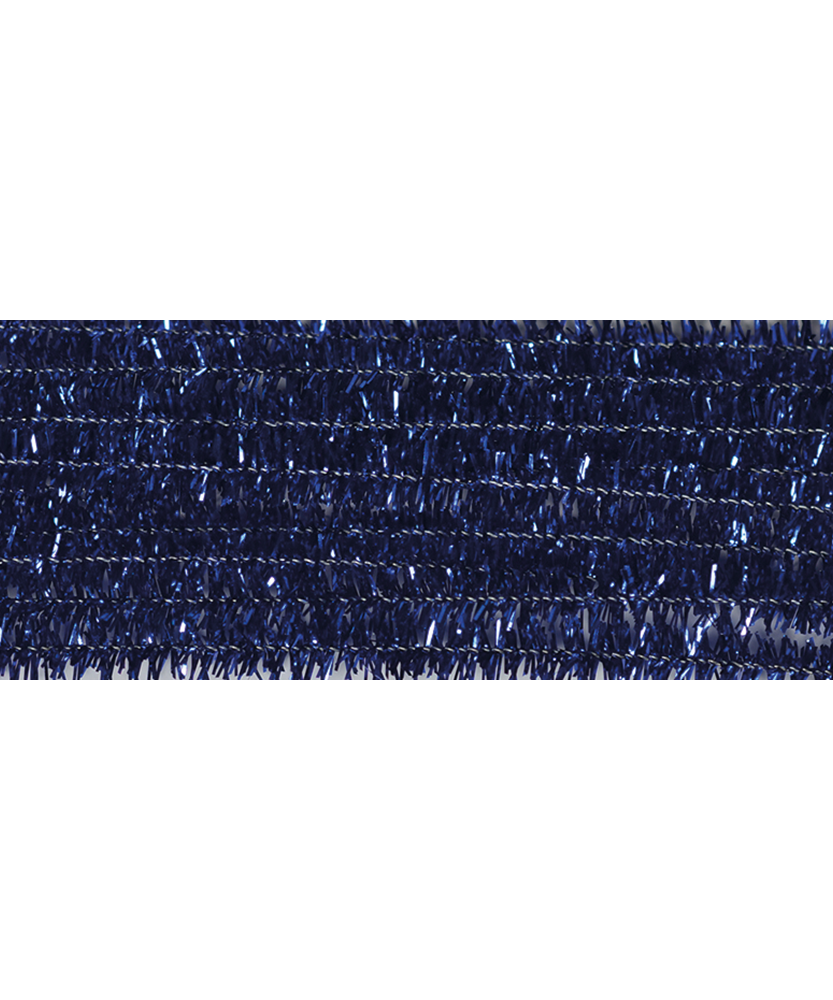 Sarma Chenille Glitter Blue 8 mm x 50 cm set 10 buc