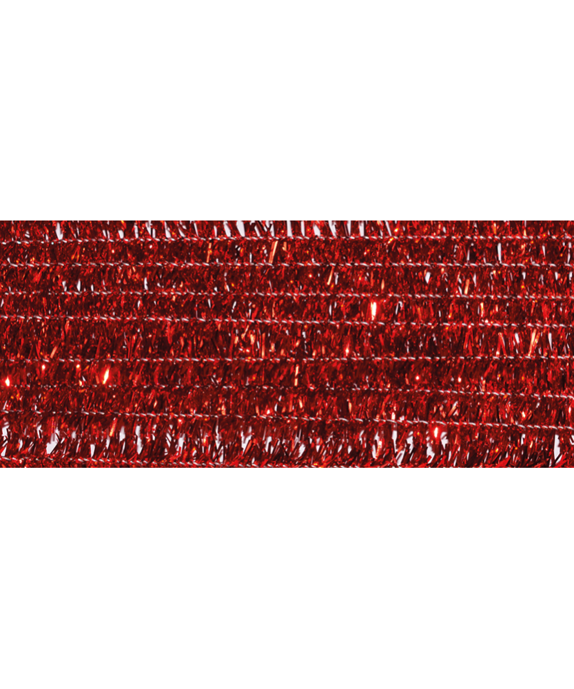 Sarma Chenille Glitter Red 8 mm x 50 cm set 10 buc