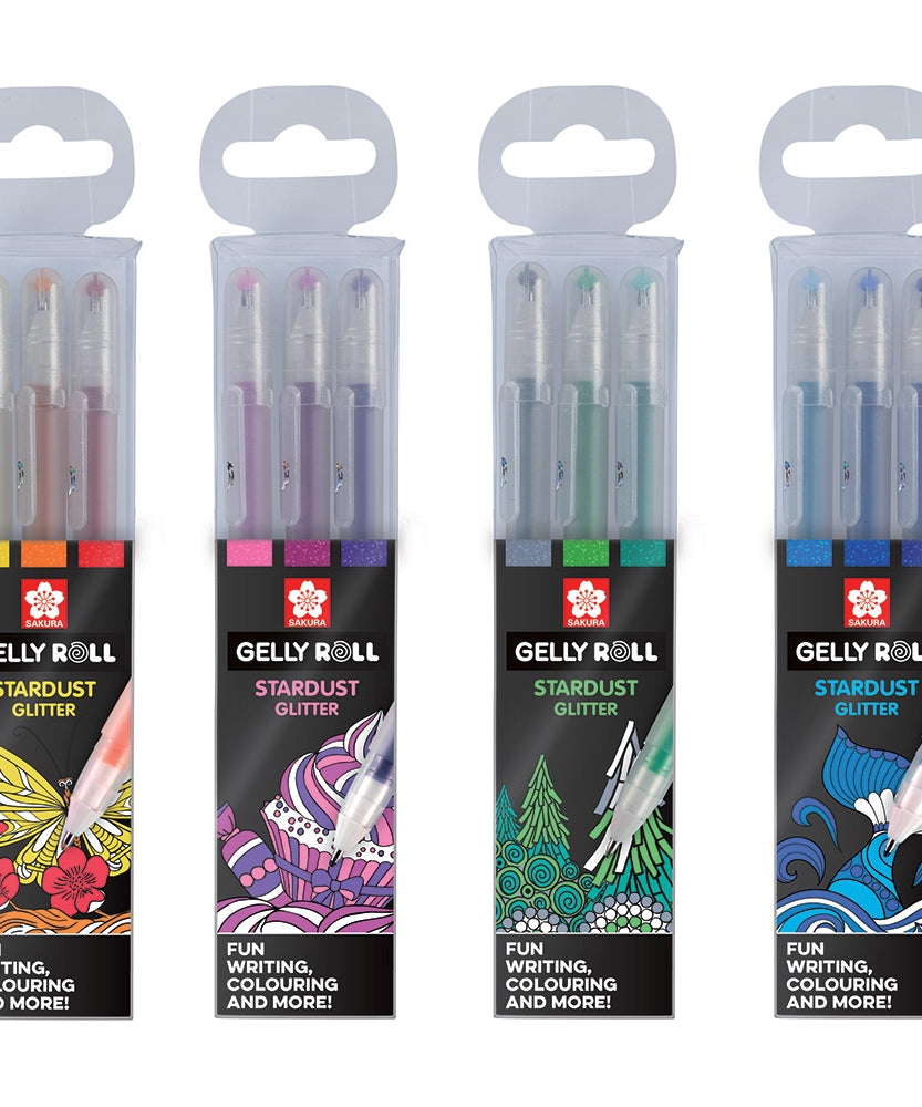 Seturi 3 pixuri Gelly Stardust