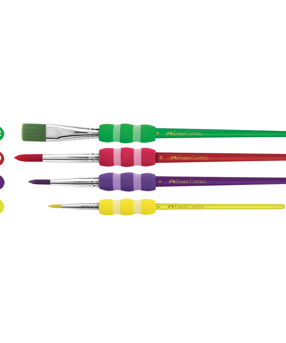 Set 4 pensule soft touch Faber-Castell