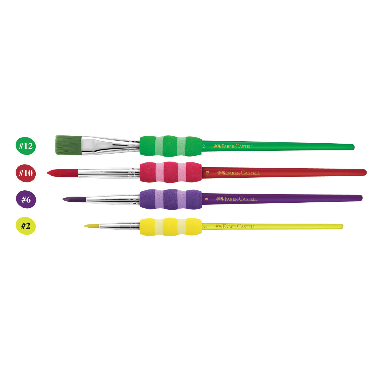 Set 4 pensule soft touch Faber-Castell