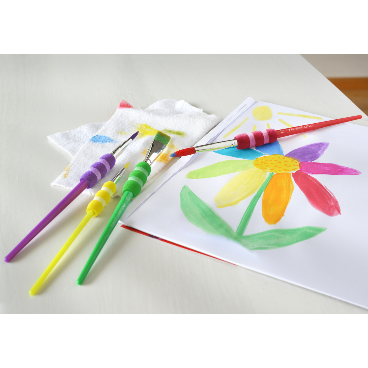 Set 4 pensule soft touch Faber-Castell