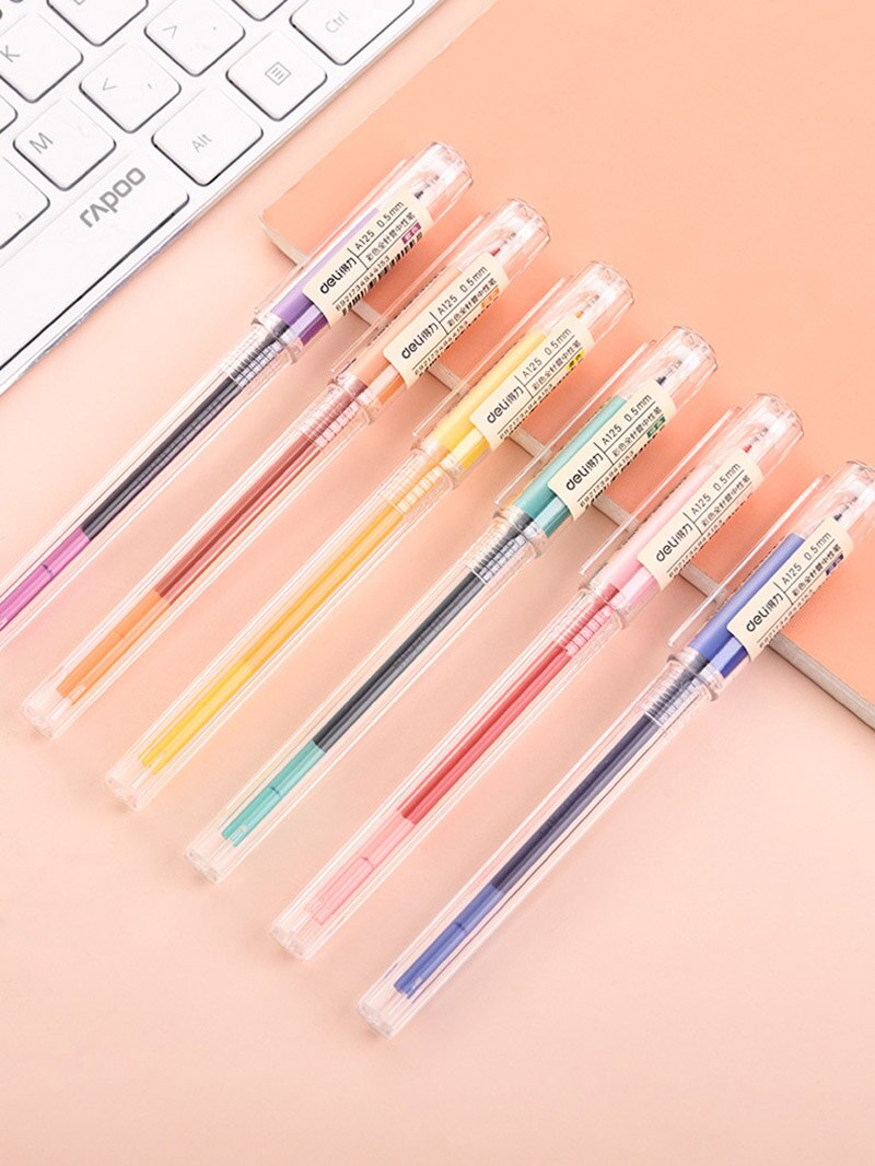 Pix cu gel set 6 buc culori pastel Deli