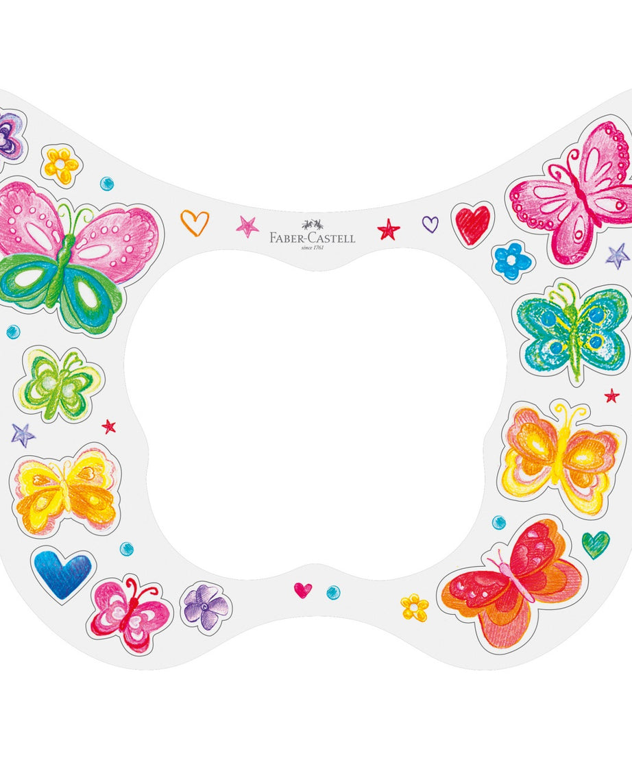 Creioane colorate Sparkle Butterfly set cadou 20 culori Faber-Castell