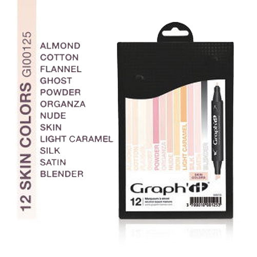 Set 12 carioci Graph'it - Skin - din categoria , perfect pentru birou si organizare eficienta, calitate premium pentru rezultate excelente
