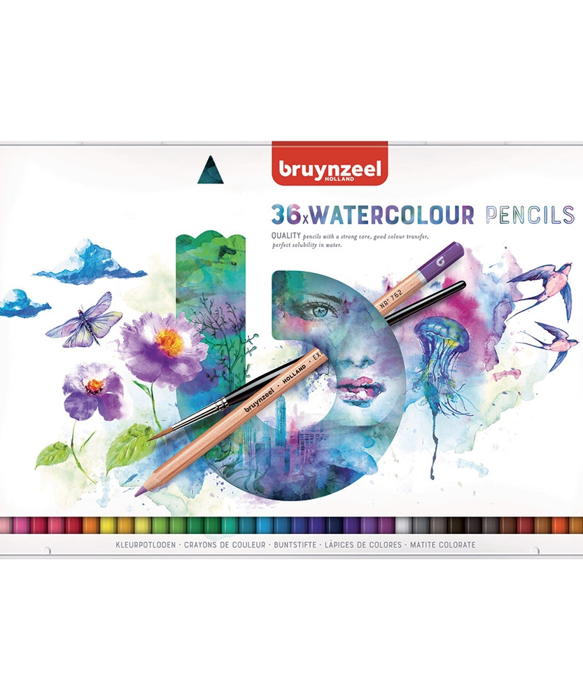 Seturi creioane colorate Bruynzeel Expression Aquarel