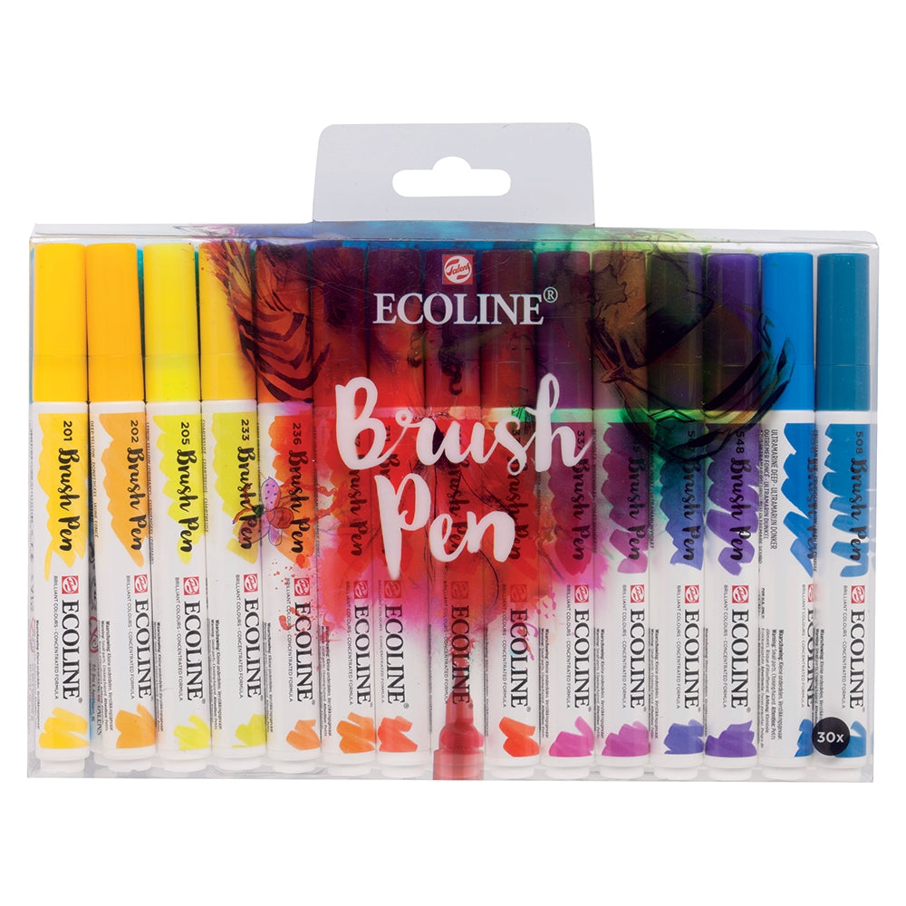 Seturi carioci Ecoline Brushpen Set 20 - din categoria , excelent pentru proiecte artistice si craft, produs original disponibil din stoc