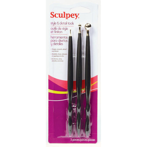 Set 3 instrumente pentru modelaj Sculpey