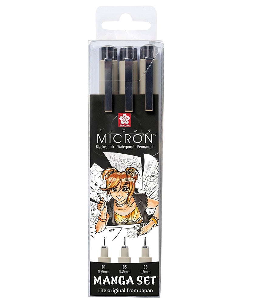 Sakura Manga Pigma Micron Set 3