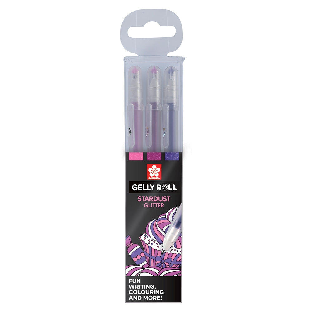 Seturi 3 pixuri Gelly Stardust