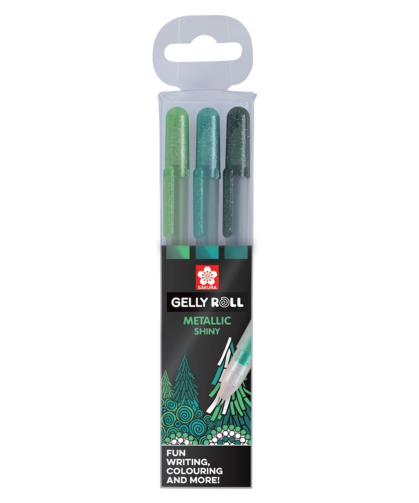 Seturi 3 pixuri Gelly Metallic