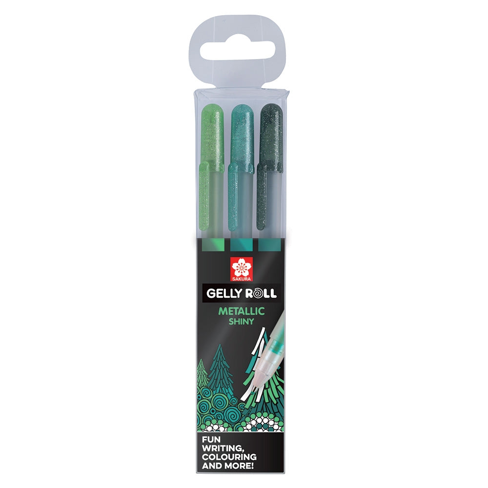 Seturi 3 pixuri Gelly Metallic