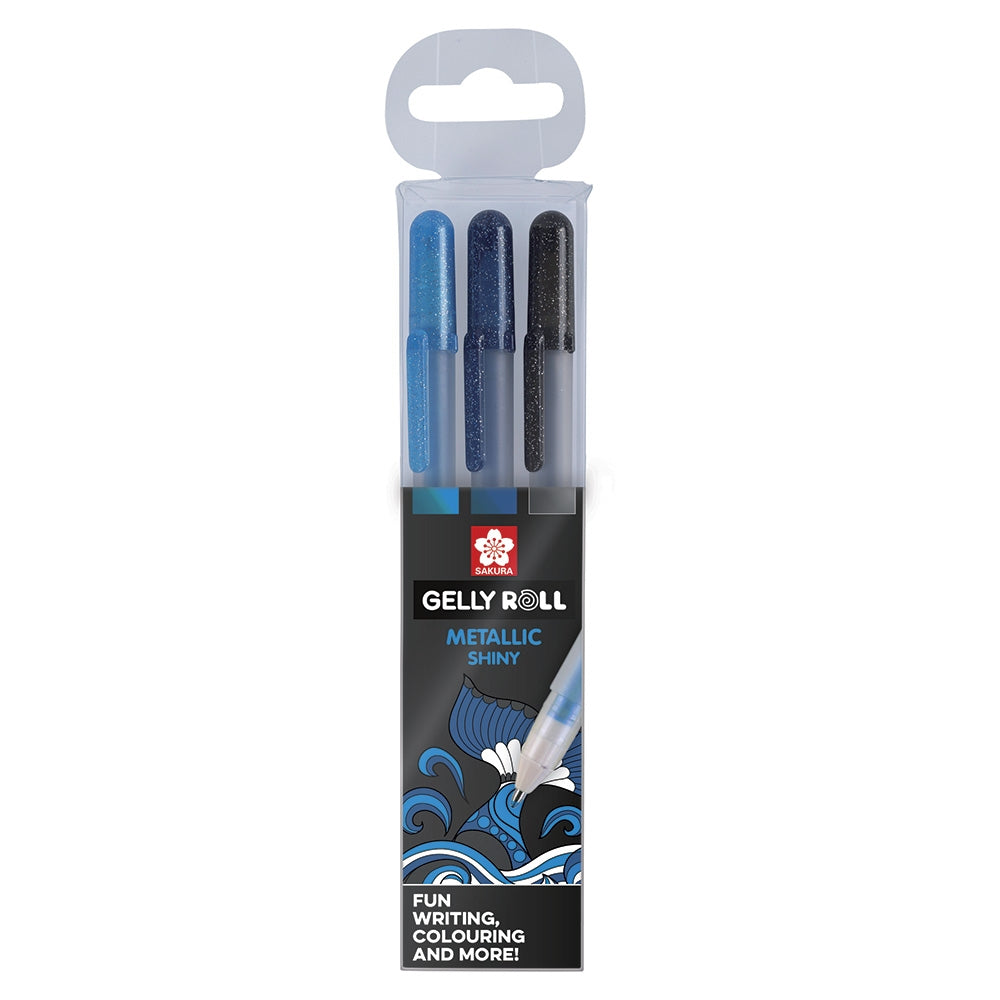 Seturi 3 pixuri Gelly Metallic
